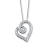 Thumbnail Image 1 of Previously Owned Necklace 1/4 ct tw Diamonds 10K White Gold 18"