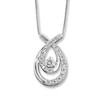 Thumbnail Image 1 of Previously Owned Necklace 1/3 ct tw Diamonds 10K White Gold 18"