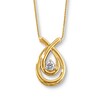 Thumbnail Image 0 of Previously Owned Diamond Necklace 1/6 ct tw 10K Yellow Gold