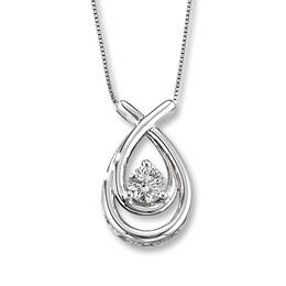 Previously Owned Necklace 1/2 Carat Diamond 14K White Gold 18&quot;