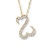 Thumbnail Image 1 of Previously Owned Necklace 1/4 ct tw Diamonds 14K Yellow Gold 18"