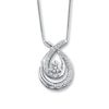 Thumbnail Image 1 of Previously Owned Necklace 1/2 ct tw Diamonds 14K White Gold 18"