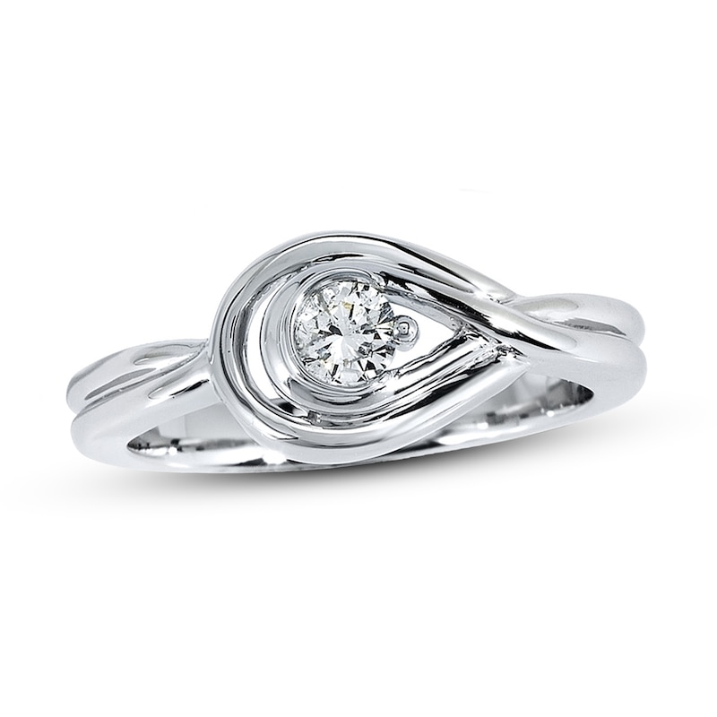 Main Image 1 of Previously Owned Diamond Ring 1/5 ct tw Round Sterling Silver