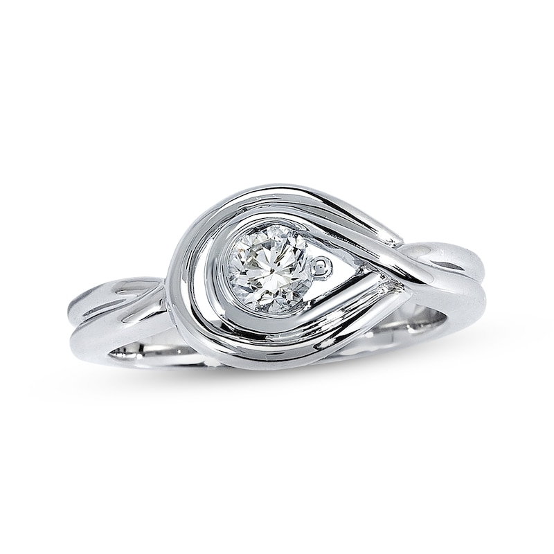 Main Image 1 of Previously Owned Diamond Fashion Ring 1/3 cttw 10K White Gold