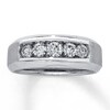 Thumbnail Image 1 of Previously Owned Men's Diamond Ring 1 ct tw Round 14K White Gold