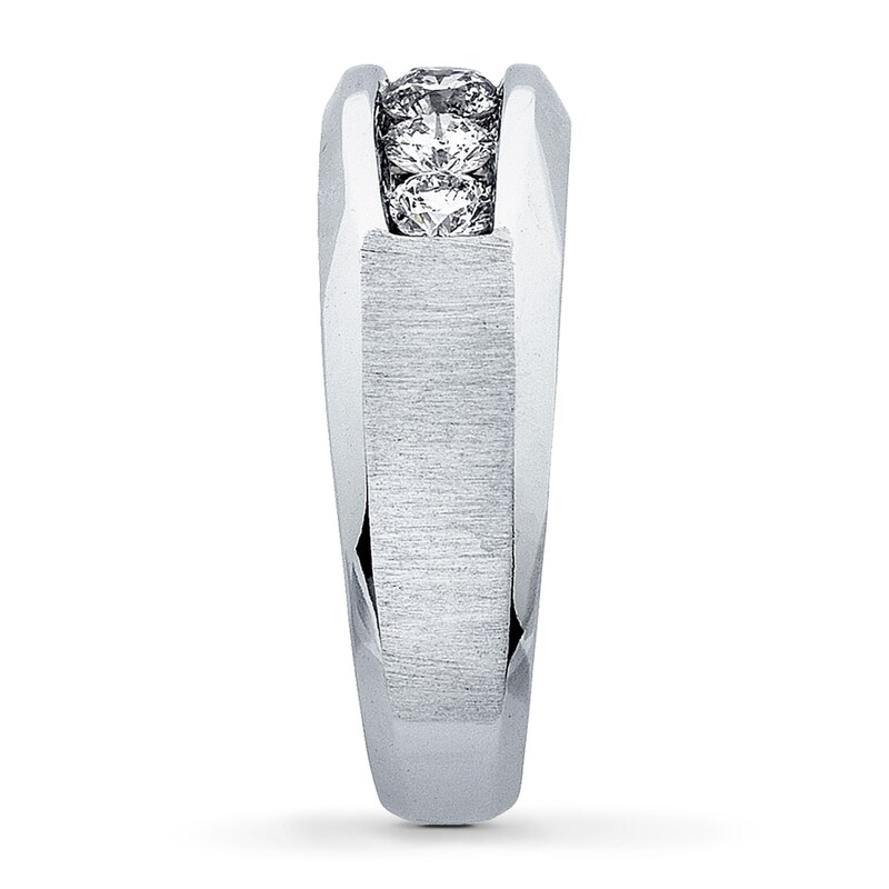 Main Image 3 of Previously Owned Men's Diamond Ring 1 ct tw Round 14K White Gold