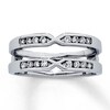 Thumbnail Image 1 of Previously Owned Diamond Enhancer Ring 1/4 ct tw Round-cut 14K White Gold