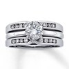 Thumbnail Image 4 of Previously Owned Diamond Enhancer Ring 1/4 ct tw Round-cut 14K White Gold
