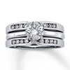 Thumbnail Image 3 of Previously Owned Diamond Enhancer Ring 1/4 ct tw Round-cut 14K White Gold