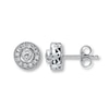 Thumbnail Image 0 of Previously Owned Diamond Earrings 1/4 ct tw 10K White Gold