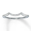 Thumbnail Image 1 of Previously Owned Wedding Band 1/10 ct tw Round-cut Diamonds 14K White Gold