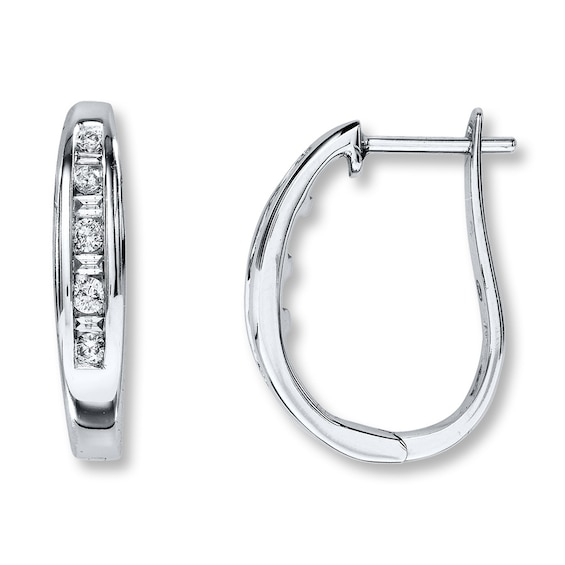 Previously Owned Earrings 1/ ct tw Diamonds 10K White Gold