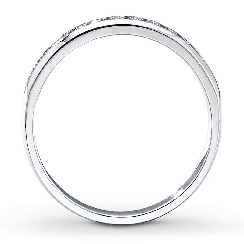 Main Image 2 of Previously Owned Diamond Anniversary Band 1/4 ct tw Round-cut 10K White Gold