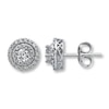 Thumbnail Image 1 of Previously Owned Diamond Earrings 1-1/2 ct tw Round-Cut 14K White Gold