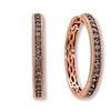 Thumbnail Image 1 of Previously Owned Le Vian Diamond Hoop Earrings 5/8 cttw 14K Rose Gold