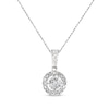 Thumbnail Image 1 of Previously Owned Diamond Necklace 1/5 ct tw Round-cut 10K White Gold 18"