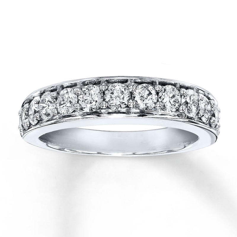 Main Image 1 of Previously Owned Diamond Anniversary Band 1 ct tw Round-cut 14K White Gold