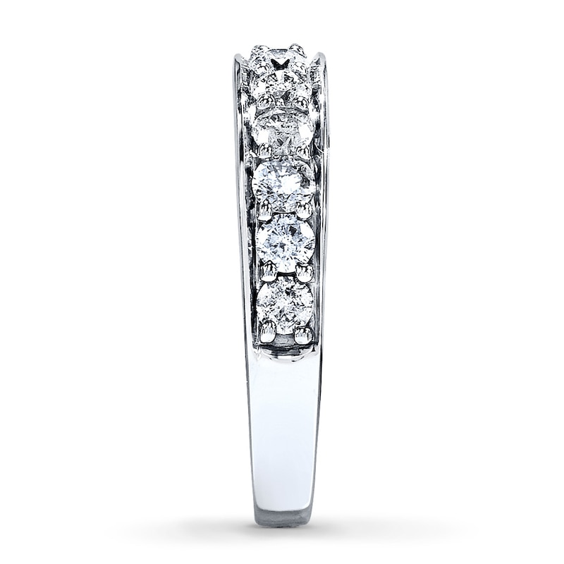 Main Image 3 of Previously Owned Diamond Anniversary Band 1 ct tw Round-cut 14K White Gold