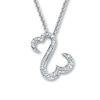 Thumbnail Image 0 of Previously Owned Necklace 1/8 ct tw Diamonds Sterling Silver 18"