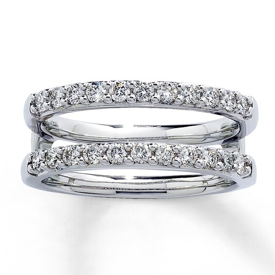 Previously Owned Diamond Enhancer Ring 1/2 ct tw Round-cut 14K White Gold