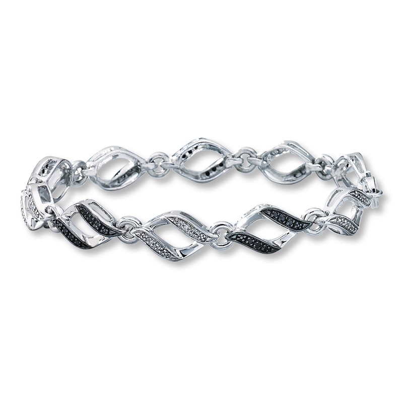Previously Owned Bracelet 1/4 ct tw Diamonds Sterling Silver 7.5"