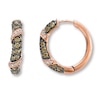 Thumbnail Image 1 of Previously Owned Le Vian Chocolate Diamonds 1 ct tw Hoop Earrings 14K Rose Gold