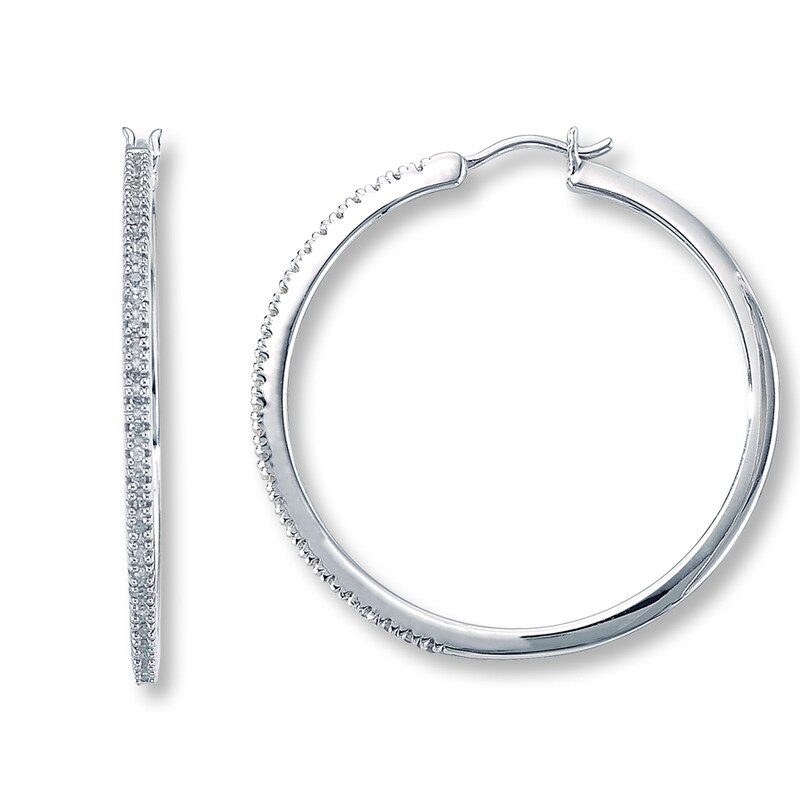 Main Image 1 of Previously Owned Earrings 1/4 ct tw Diamonds Sterling Silver