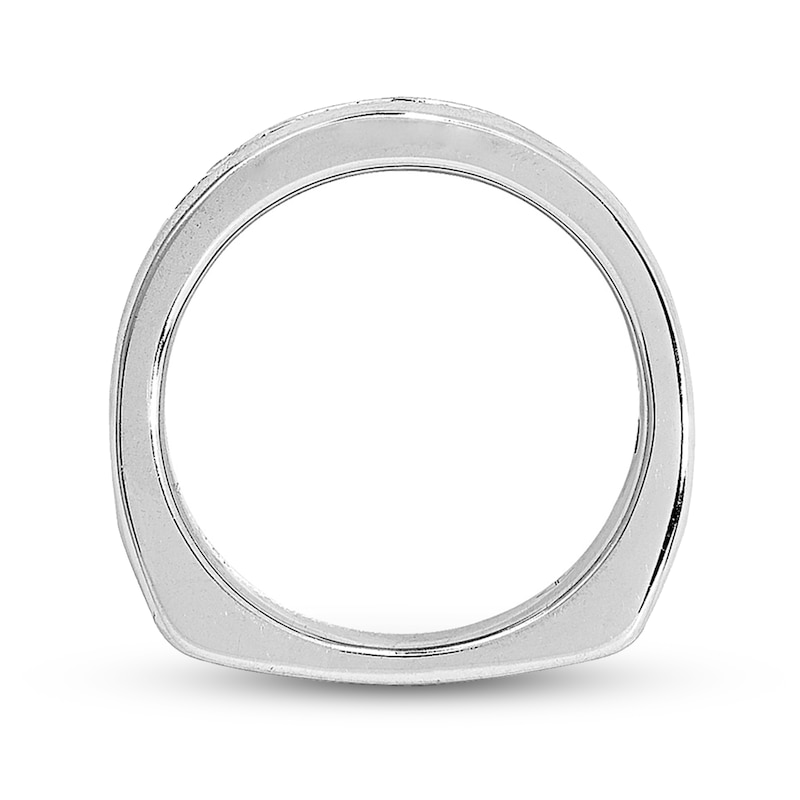 Main Image 2 of Previously Owned Diamond Anniversary Band 1 ct tw Round-cut 18K White Gold