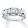 Thumbnail Image 0 of Previously Owned Three-Stone Ring 1-3/4 ct tw Round-cut Diamonds 14K White Gold