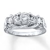 Thumbnail Image 0 of Previously Owned Three-Stone Ring 1-3/4 ct tw Round-cut Diamonds 14K White Gold