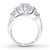 Thumbnail Image 1 of Previously Owned Three-Stone Ring 1-3/4 ct tw Round-cut Diamonds 14K White Gold
