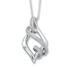 Thumbnail Image 0 of Previously Owned Diamond Necklace 1/8 ct tw Round-Cut Sterling Silver