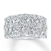 Thumbnail Image 1 of Previously Owned Diamond Anniversary Ring 2-1/8 ct tw Diamonds 14K White Gold
