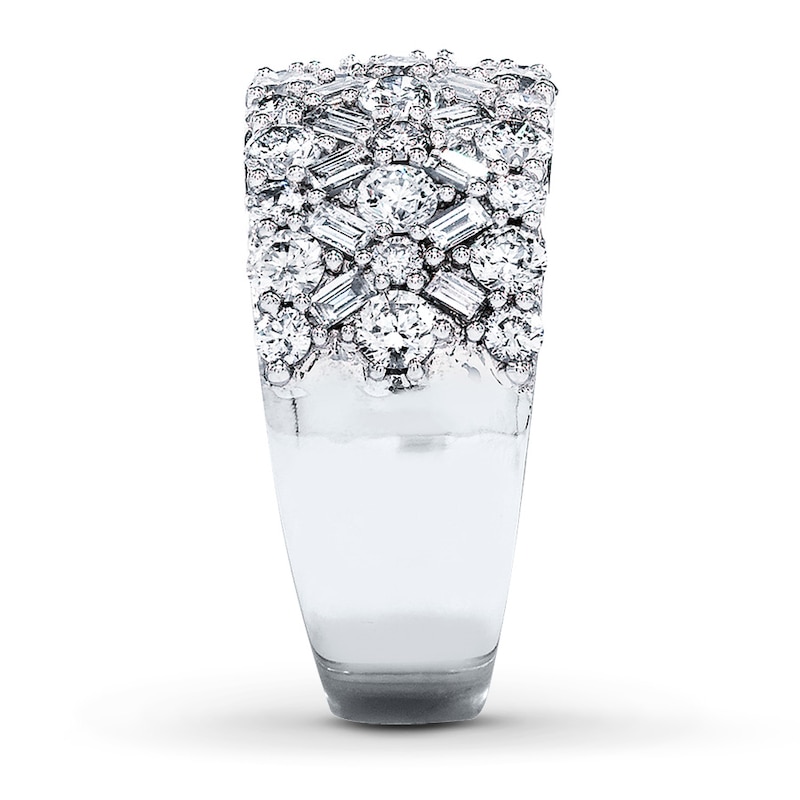 Main Image 3 of Previously Owned Diamond Anniversary Ring 2-1/8 ct tw Diamonds 14K White Gold
