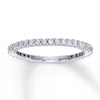 Thumbnail Image 1 of Previously Owned Diamond Anniversary Ring 3/8 ct tw Round-cut 14K White Gold
