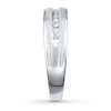 Thumbnail Image 3 of Previously Owned Men's Diamond Wedding Band 1/10 ct tw Round-cut 10K White Gold