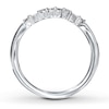 Thumbnail Image 2 of Previously Owned Diamond Contour Ring 1/6 ct tw Round/Baguette 14K White Gold