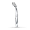 Thumbnail Image 3 of Previously Owned Diamond Contour Ring 1/6 ct tw Round/Baguette 14K White Gold