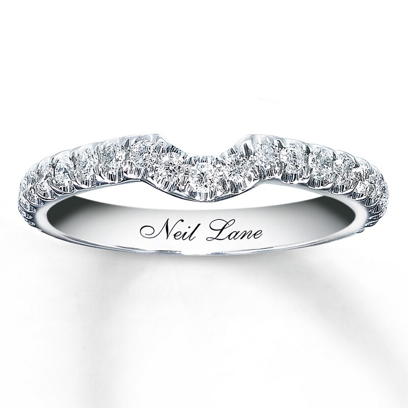 Main Image 1 of Previously Owned Diamond Wedding Band 1/3 ct tw Round-cut 14K White Gold - Size 5