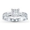 Thumbnail Image 0 of Previously Owned Diamond Engagement Ring 3/4 ct tw Princess-cut 14K White Gold
