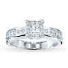 Thumbnail Image 1 of Previously Owned Diamond Engagement Ring 3/4 ct tw Princess-cut 14K White Gold