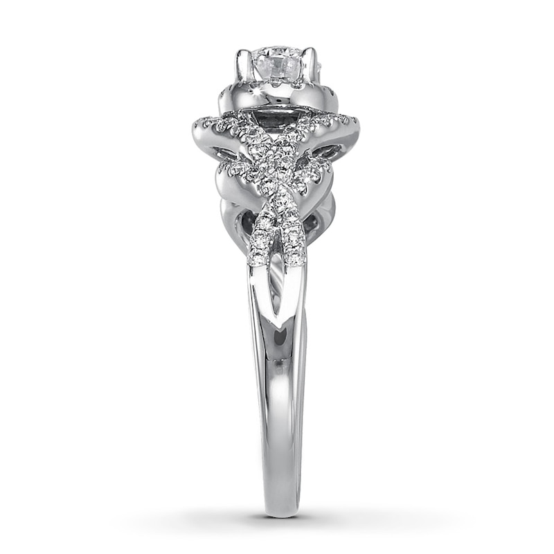 Main Image 3 of Previously Owned Diamond Engagement Ring 1 ct tw 14K White Gold