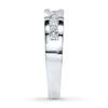 Thumbnail Image 3 of Previously Owned Men's Diamond Wedding Band 3/4 ct tw Square-Cut 10K White Gold