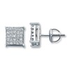 Thumbnail Image 1 of Previously Owned Earrings 1 ct tw Diamonds 14K White Gold