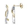 Thumbnail Image 1 of Previously Owned Diamond Earrings 1/3 ct tw Round-cut 10K Two-Tone Gold