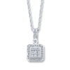 Thumbnail Image 1 of Previously Owned Necklace 1/3 ct tw Diamonds Sterling Silver