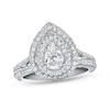 Thumbnail Image 1 of Previously Owned Neil Lane Diamond Engagement Ring 1-3/4 cttw Pear/Round 14K White Gold