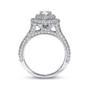 Thumbnail Image 1 of Previously Owned Neil Lane Diamond Engagement Ring 1-3/4 cttw Pear/Round 14K White Gold