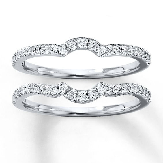 Previously Owned Double Wedding Band 3/8 ct tw Diamonds 14K White Gold