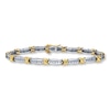 Thumbnail Image 1 of Previously Owned Diamond Bracelet 1/2 cttw 10K Two-Tone Gold 7.25"